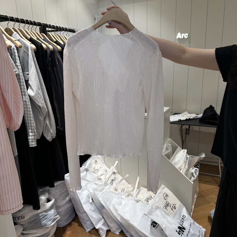 ARC韓國東大門直郵女裝新品休閑時尚熱賣職業推薦26春夏針織衫ARC EN CIEL針織衫