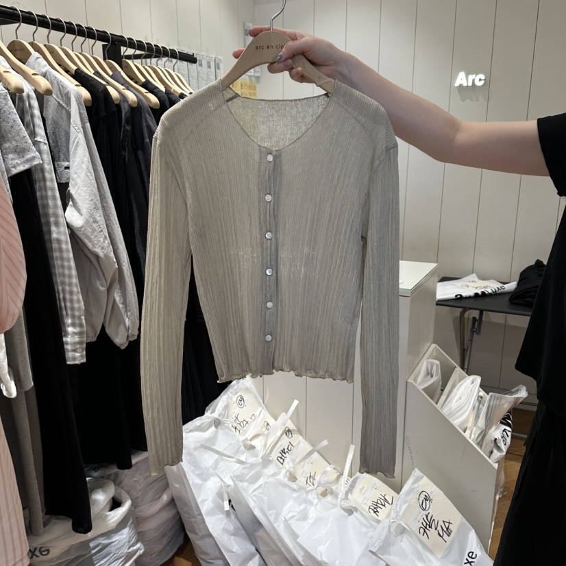 ARC韓國東大門直郵女裝新品休閑時尚熱賣職業推薦26春夏針織衫ARC EN CIEL針織衫圖色2