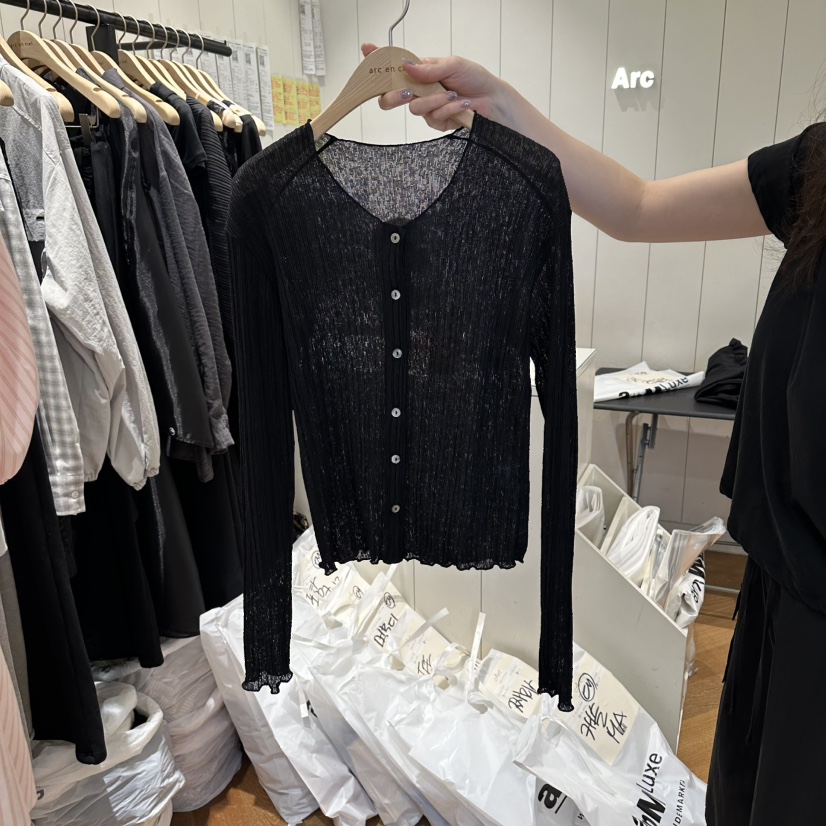 ARC韓國東大門直郵女裝新品休閑時尚熱賣職業推薦26春夏針織衫ARC EN CIEL針織衫圖色4