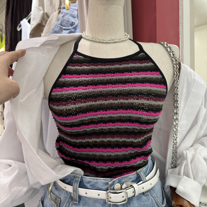 3COLOR韓國直郵實拍女士新品人氣吊帶背心Three color吊帶/背心圖色2