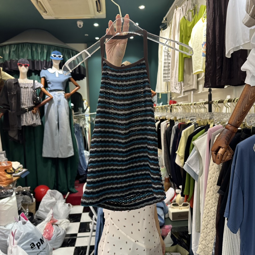 3COLOR韓國直郵實拍女士新品人氣吊帶背心Three color吊帶/背心圖色3