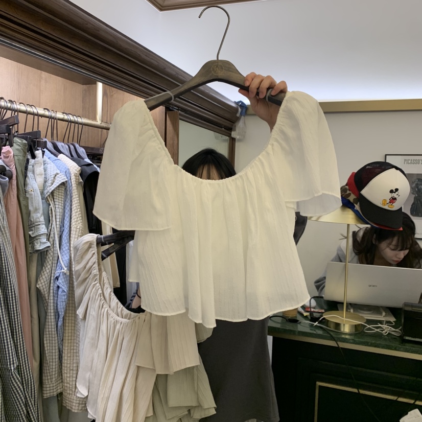 VIRKIN韓國直郵實拍女士新品休閑時尚熱賣職業襯衫蕾絲衫VIRKIN襯衫/蕾絲衫圖色1