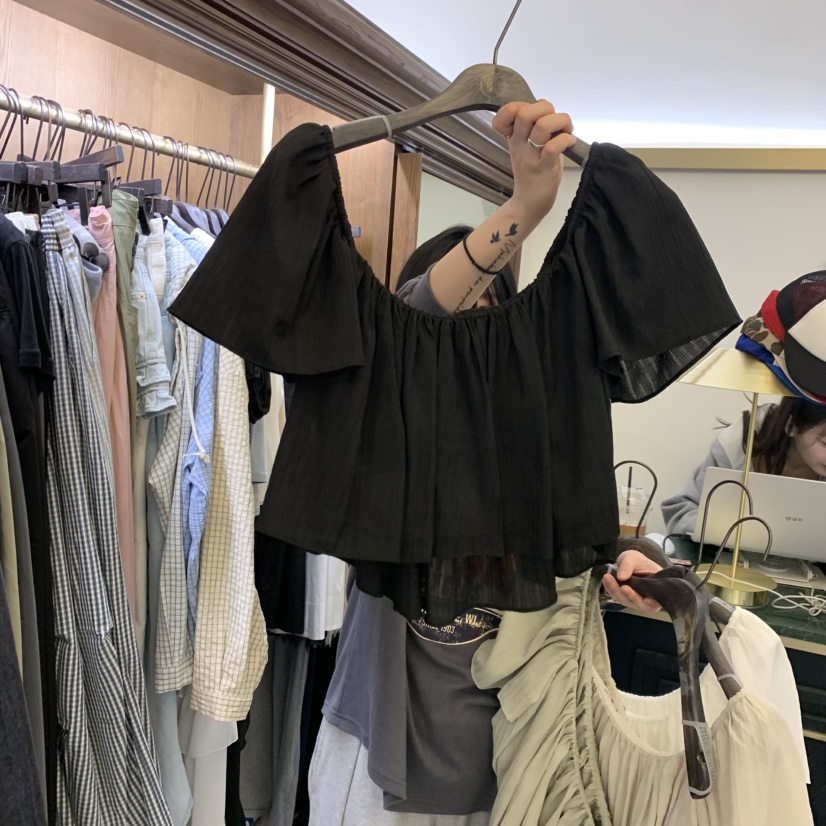 VIRKIN韓國直郵實拍女士新品休閑時尚熱賣職業襯衫蕾絲衫VIRKIN襯衫/蕾絲衫圖色2