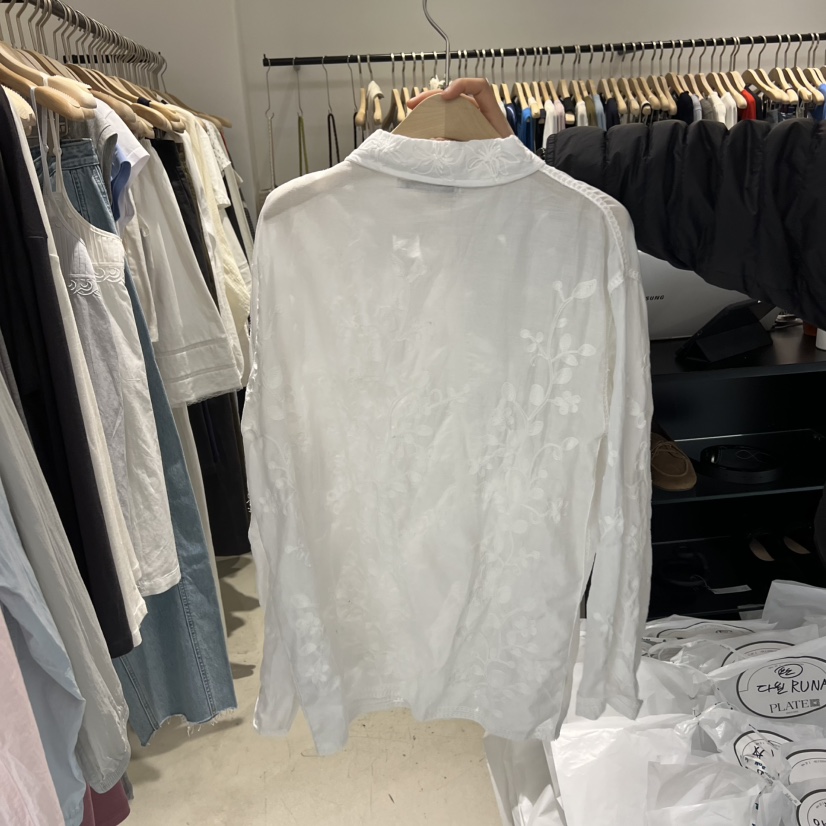 PLATE韓國代購女士新品推薦26春夏職業休閑熱賣襯衫蕾絲衫PLATE襯衫/蕾絲衫