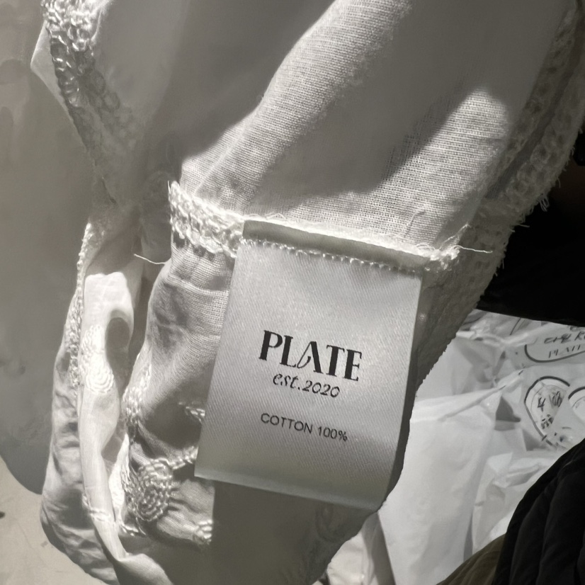 PLATE韓國代購女士新品推薦26春夏職業休閑熱賣襯衫蕾絲衫PLATE襯衫/蕾絲衫