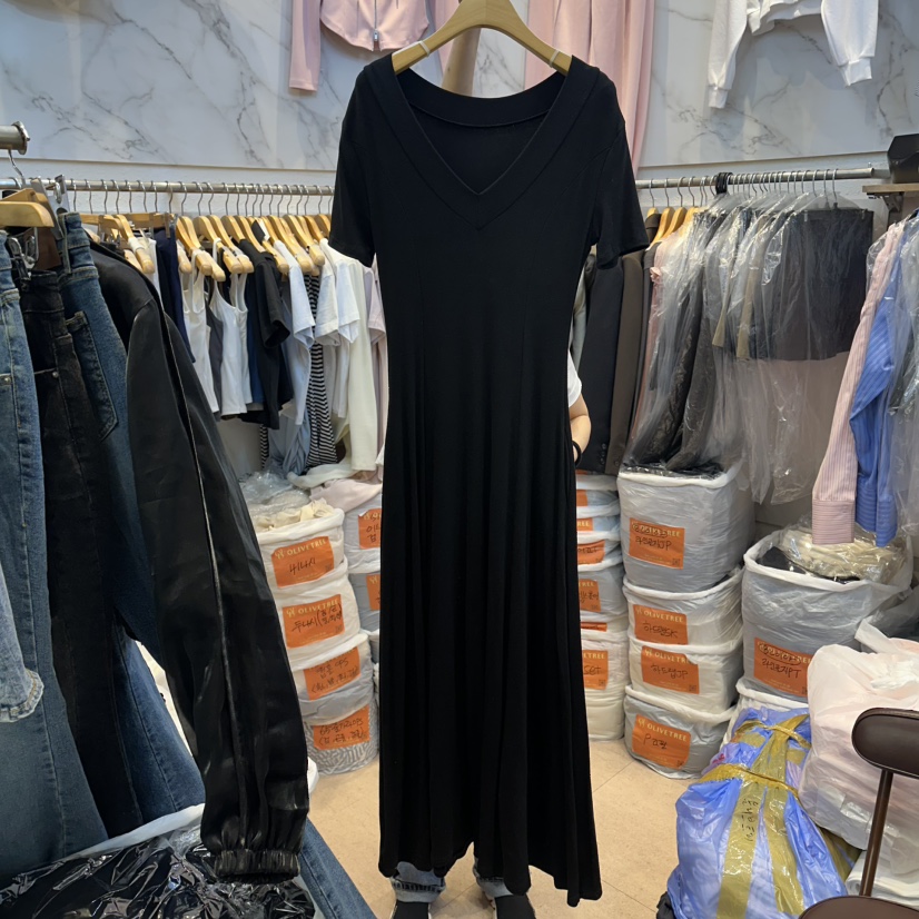 OLIVE TrEE韓國直郵女裝新品人氣職業休閑26春夏連衣裙V領OLIVE TrEE連衣裙圖色2