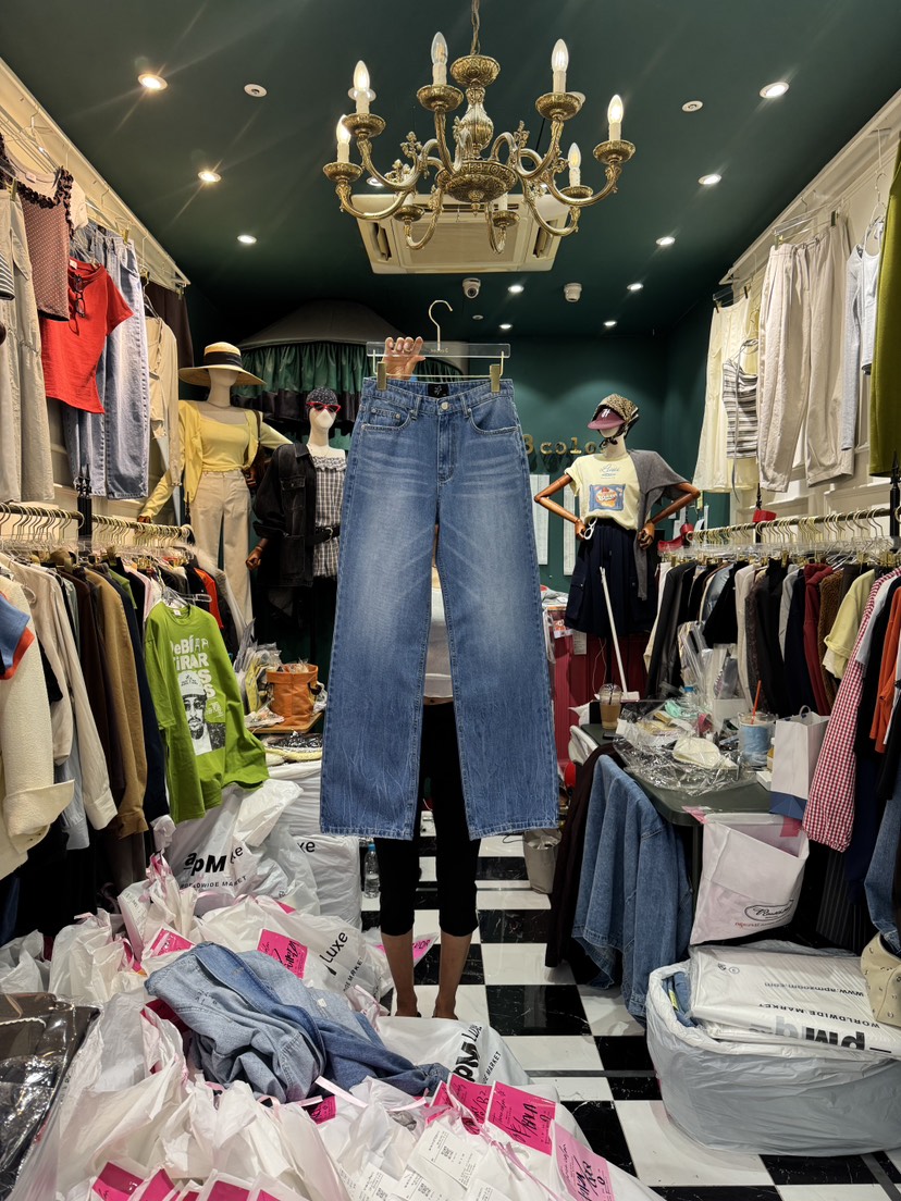 3COLOR韓國直郵實拍女裝新款熱賣牛仔褲Three color牛仔褲圖色1