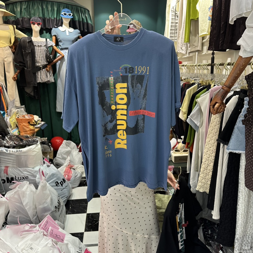 3COLOR韓國直郵實拍女裝新品時尚T恤Three colorT恤圖色2