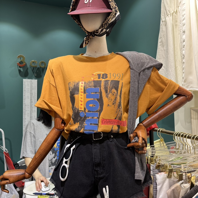 3COLOR韓國直郵實拍女裝新品時尚T恤Three colorT恤圖色4