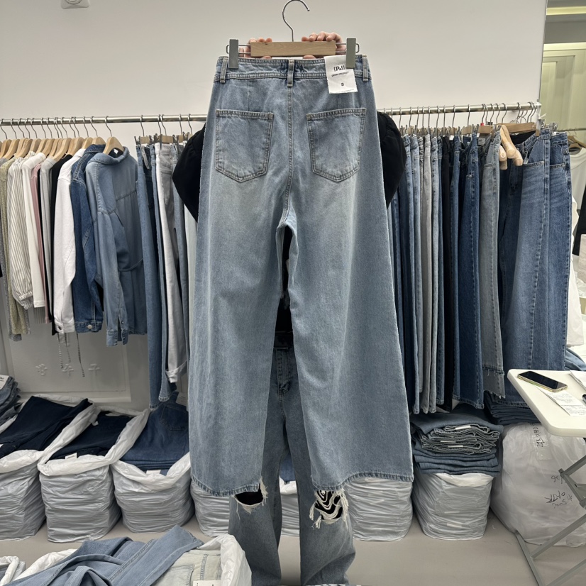 PAI韓國東大門直郵女士新品熱賣人氣時尚26春夏職業牛仔褲[PΛi]_PAi牛仔褲