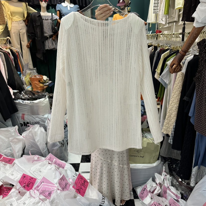 3COLOR韓國直郵女士新款人氣長袖T恤Three color長袖T恤