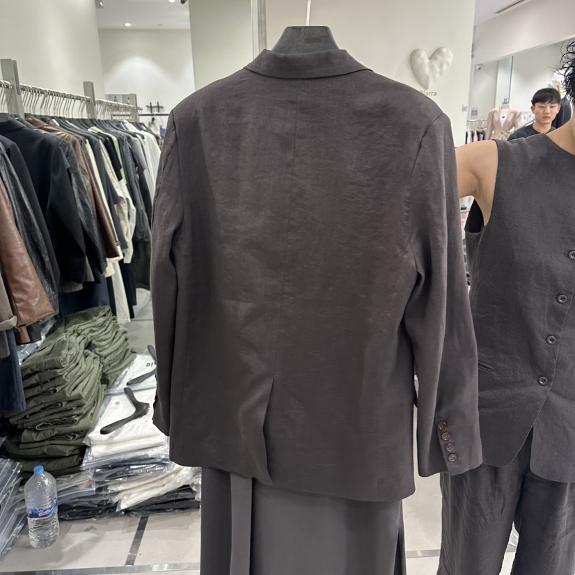 DIARRA韓國代購女裝新款推薦26春夏熱賣人氣休閑夾克亞麻DIARRA夾克