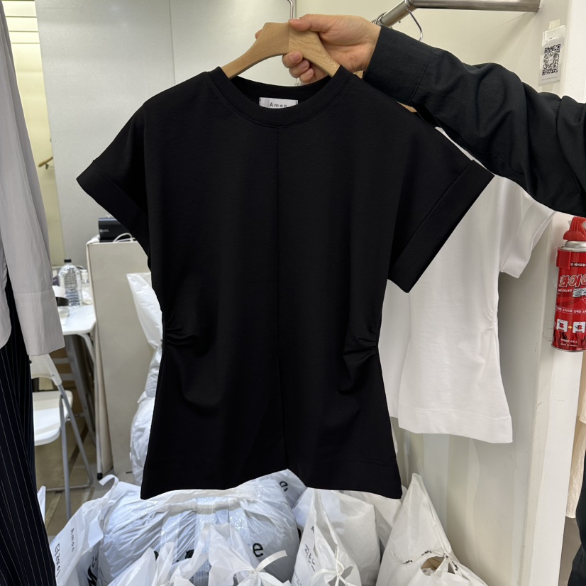 AMON韓國直郵女士新款時尚休閑熱賣人氣職業推薦26春夏T恤AMONT恤圖色2