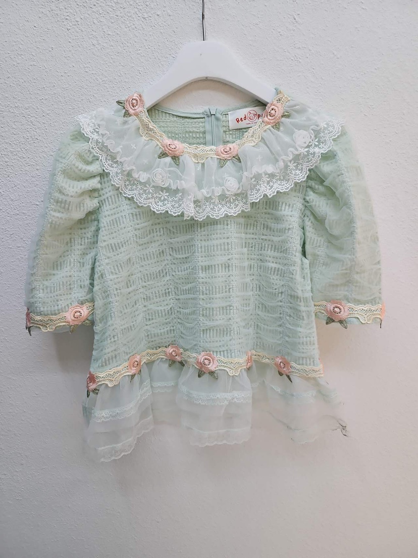 REDPIG韓國東大門代購女裝新款人氣時尚推薦26春夏襯衫蕾絲衫Red Pig襯衫/蕾絲衫圖色1