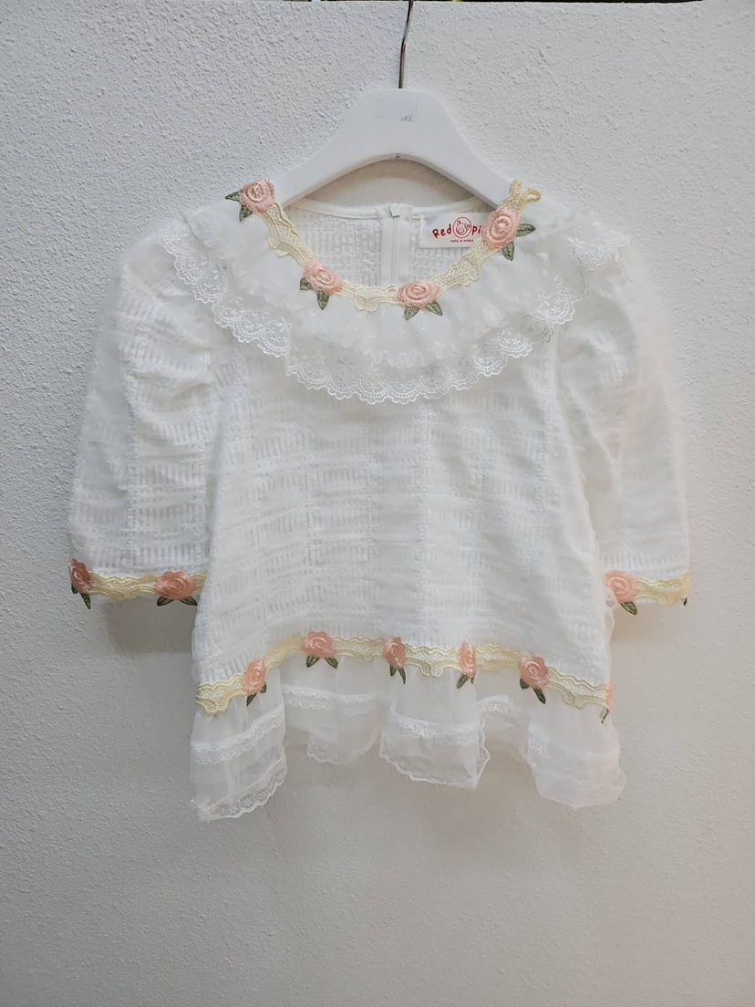 REDPIG韓國東大門代購女裝新款人氣時尚推薦26春夏襯衫蕾絲衫Red Pig襯衫/蕾絲衫圖色3