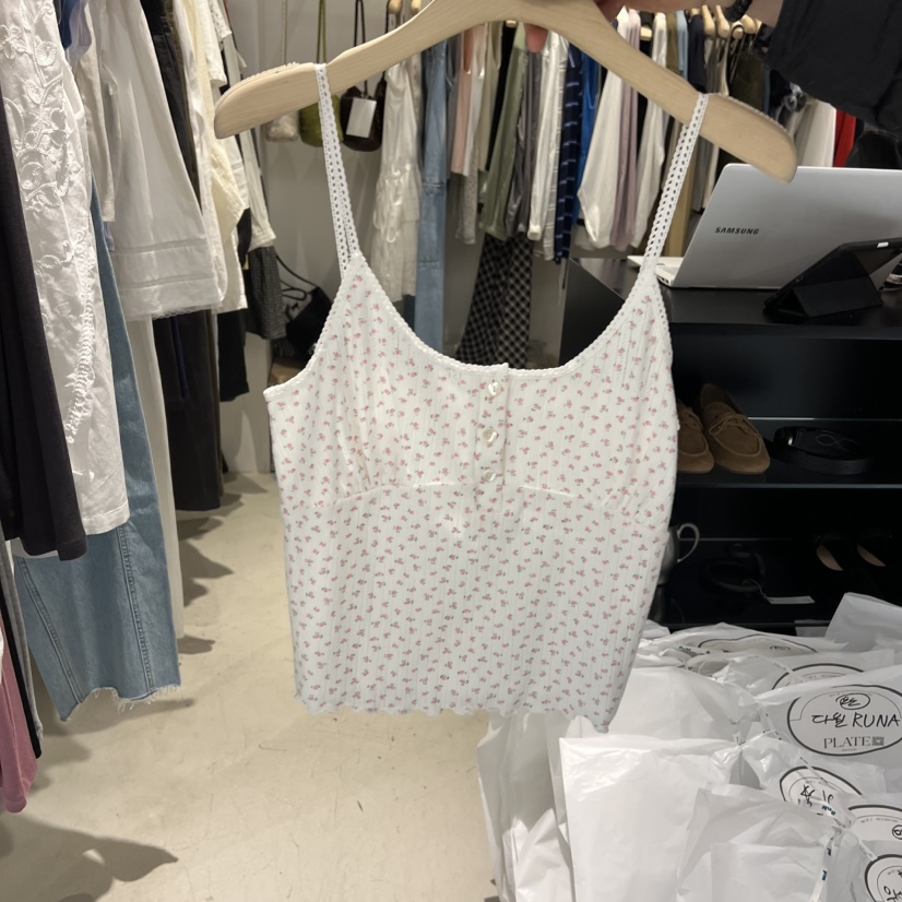 PLATE韓國直郵女裝新款推薦熱賣休閑26春夏時尚職業吊帶背心PLATE吊帶/背心圖色2