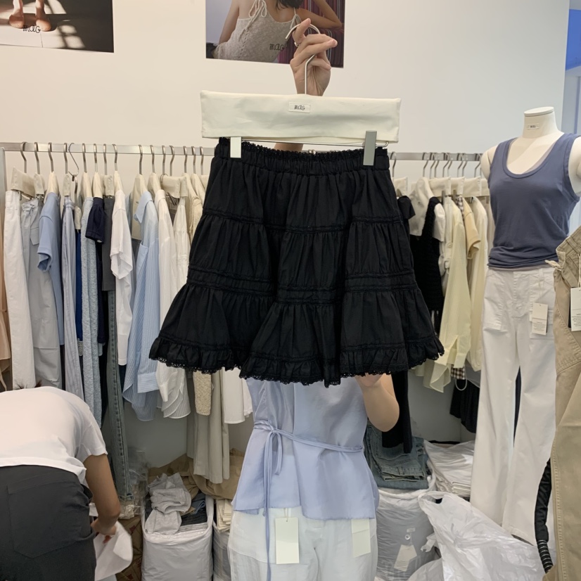 MAG韓國直郵女裝新品人氣職業休閑熱賣時尚26春夏短裙多層MAG短裙圖色2