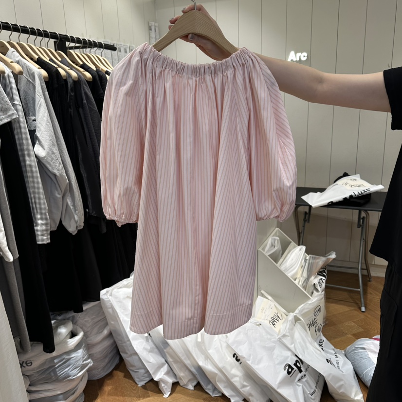 ARC韓國東大門代購女士新品推薦人氣職業休閑襯衫蕾絲衫露肩ARC EN CIEL襯衫/蕾絲衫