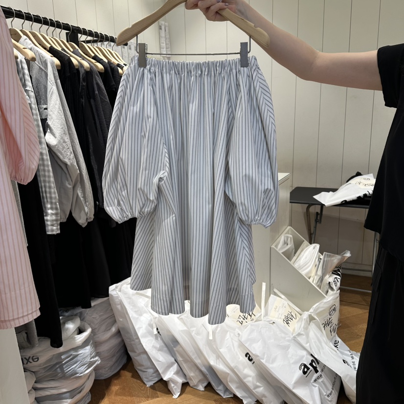 ARC韓國東大門代購女士新品推薦人氣職業休閑襯衫蕾絲衫露肩ARC EN CIEL襯衫/蕾絲衫圖色3