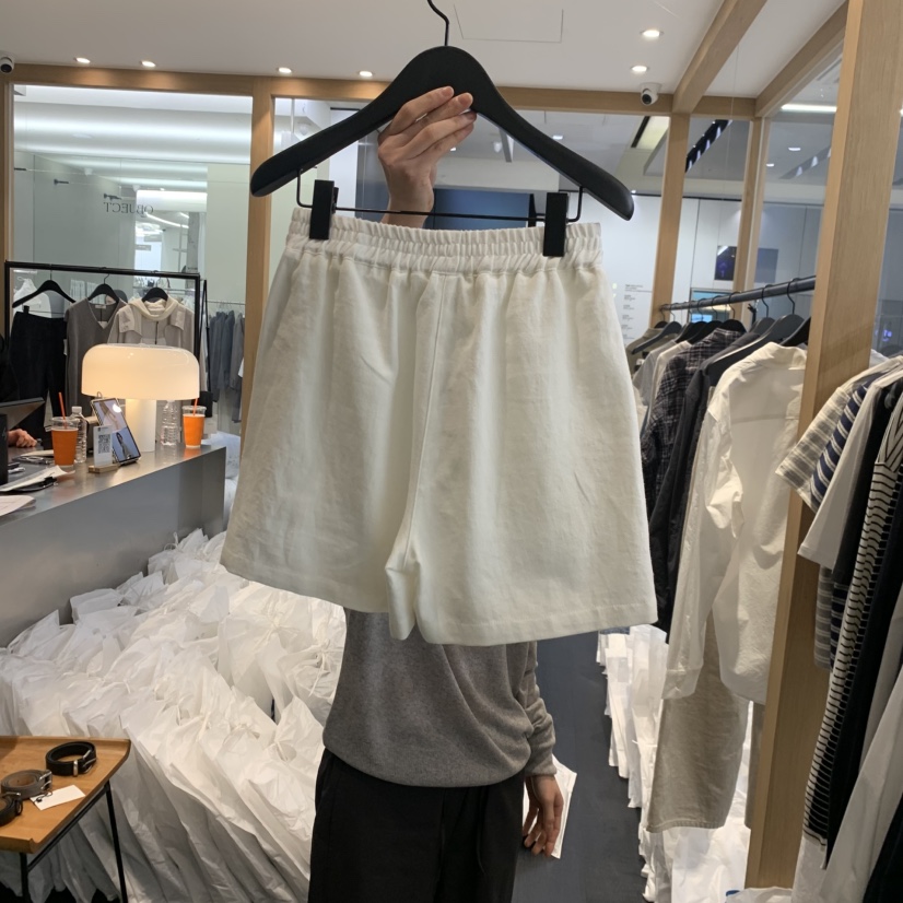 OBJECT韓國代購女裝新款人氣職業推薦熱賣休閑時尚短褲亞麻OBJECT短褲