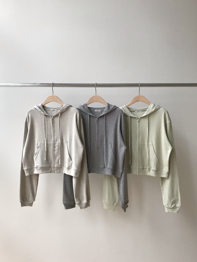 TAFFETA/MURET韓國直郵實拍女裝新款職業人氣時尚衛衣拉鏈TAFFETA/MURET衛衣