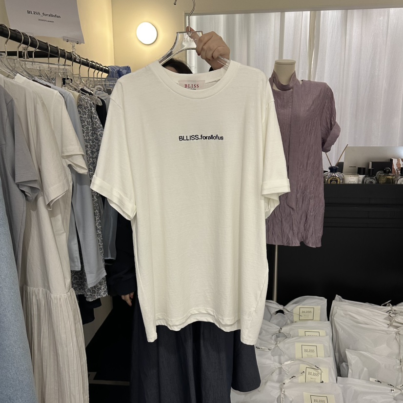 BLISS韓國代購女裝新品職業推薦熱賣時尚26春夏人氣休閑T恤BLISST恤圖色1