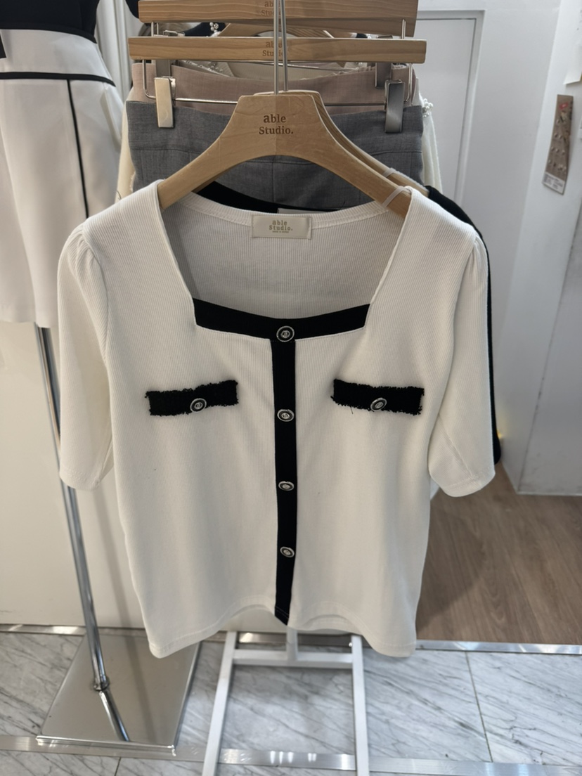ABLESTUDIO韓國直郵女士新款熱賣推薦休閑人氣26春夏針織衫ABLESTUDIO針織衫圖色1
