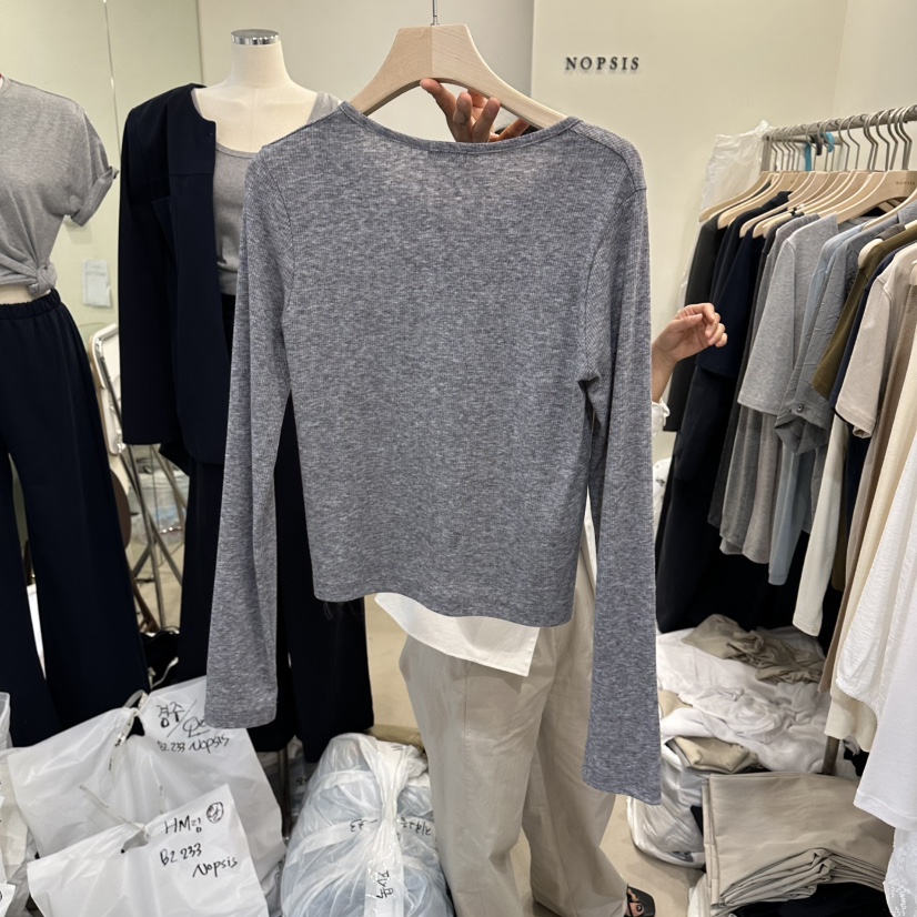 NOPSIS韓國直郵女裝新品推薦休閑人氣職業熱賣時尚針織衫NOPSIS針織衫