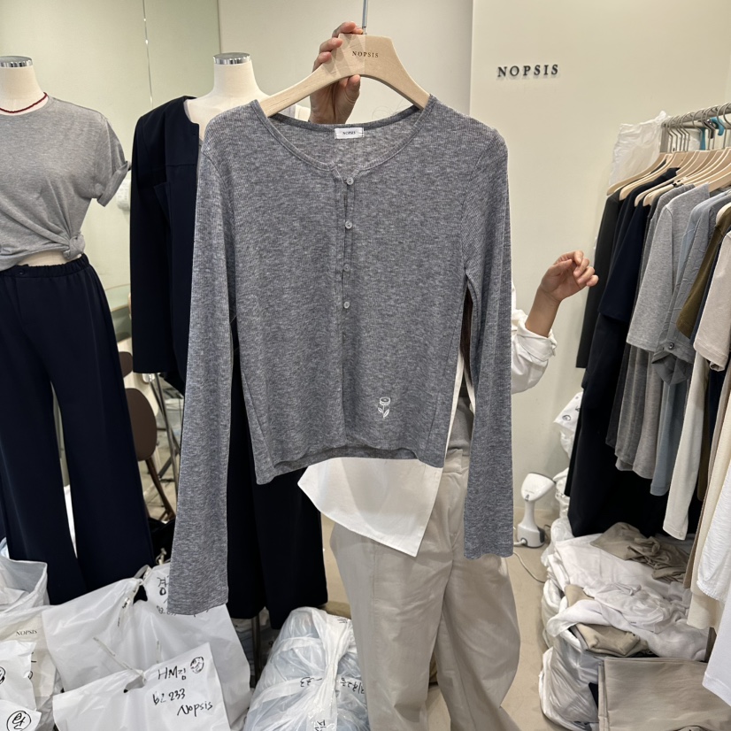 NOPSIS韓國直郵女裝新品推薦休閑人氣職業熱賣時尚針織衫NOPSIS針織衫圖色3