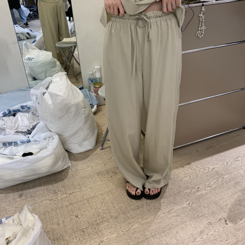 W AND J韓國代購女士新品熱賣推薦人氣時尚職業26春夏休閑褲W AND J休閑褲圖色1