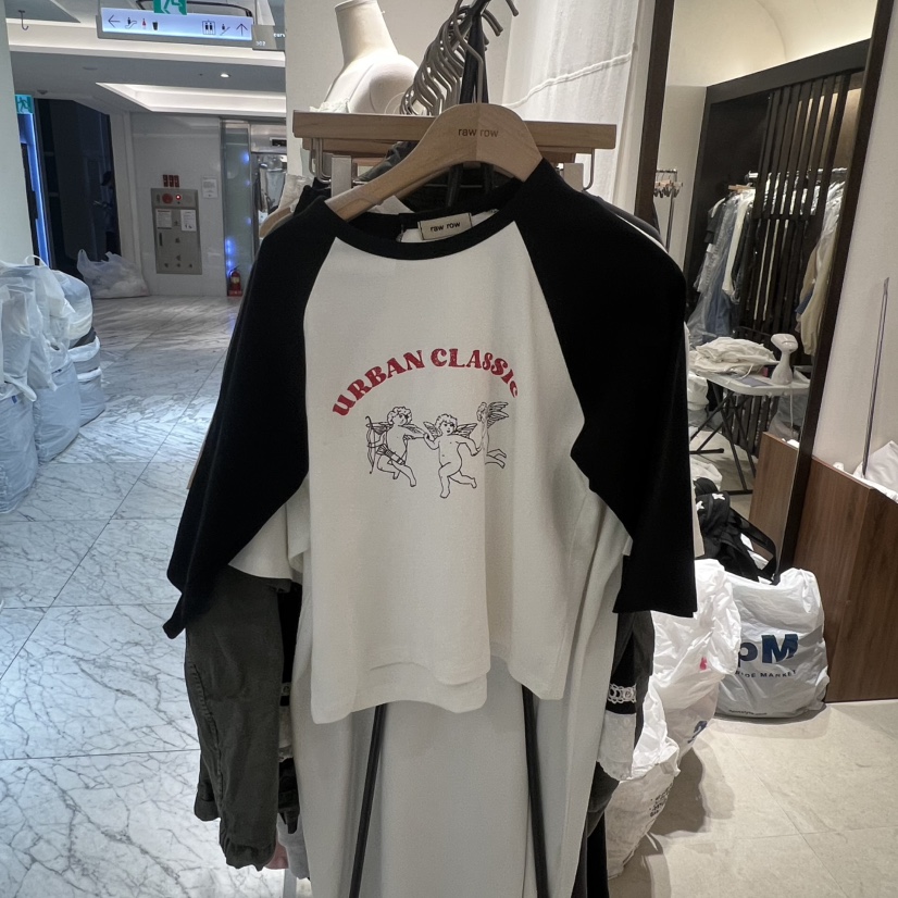 RAWROW韓國東大門直郵女士新款休閑時尚熱賣26春夏推薦T恤RAWROWT恤圖色1