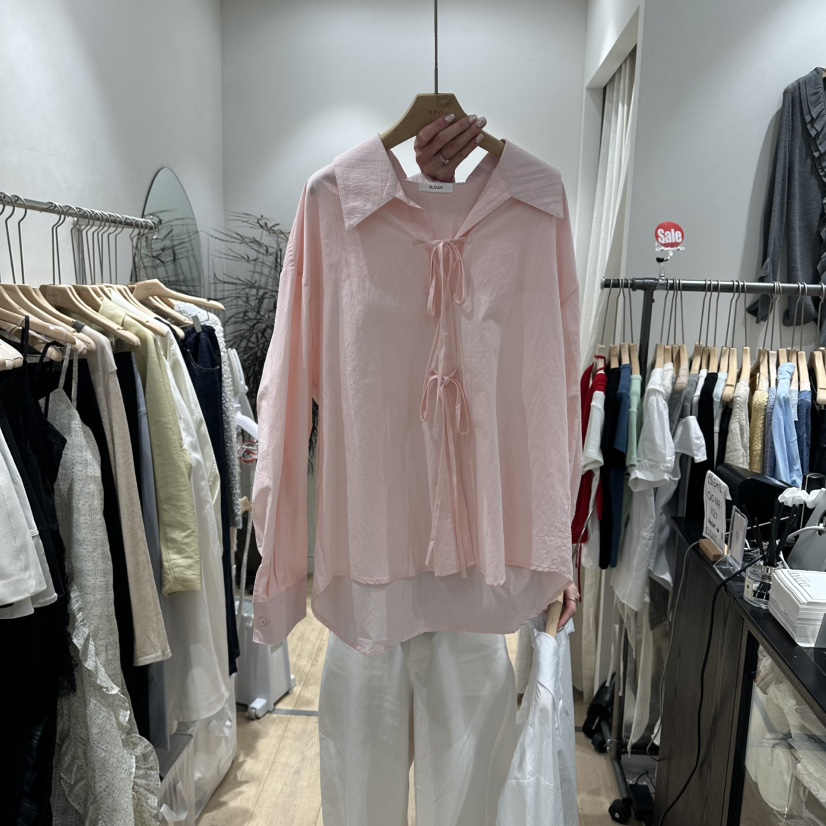 DDAY韓國東大門代購女士新品人氣休閑職業推薦襯衫蕾絲衫DDAY襯衫/蕾絲衫圖色1