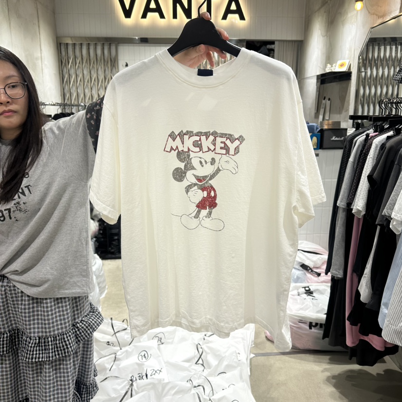 VANTA韓國東大門代購女士新款26春夏休閑職業時尚T恤復古VANTAT恤圖色1