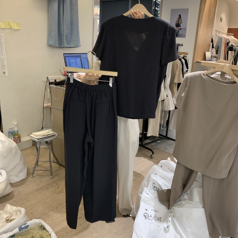 W AND J韓國直郵女士新款時尚熱賣推薦職業套裝不含腰帶W AND J套裝