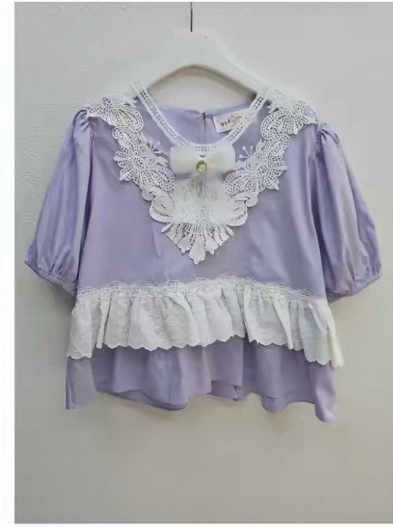 REDPIG韓國東大門代購女士新品時尚26春夏休閑襯衫蕾絲衫Red Pig襯衫/蕾絲衫圖色2