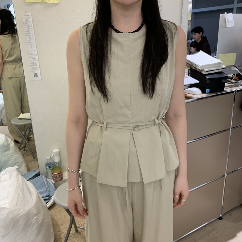 W AND J韓國直郵女裝新品26春夏時尚推薦吊帶背心含腰繩W AND J吊帶/背心圖色3