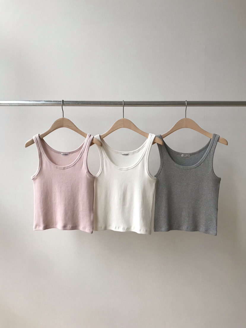 TAFFETA/MURET韓國直郵女裝新款職業人氣時尚吊帶背心羅紋TAFFETA/MURET吊帶/背心