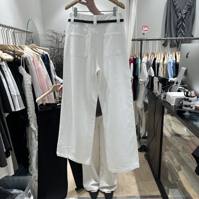 DDAY韓國東大門直郵女士新款熱賣職業26春夏休閑褲含腰帶DDAY休閑褲