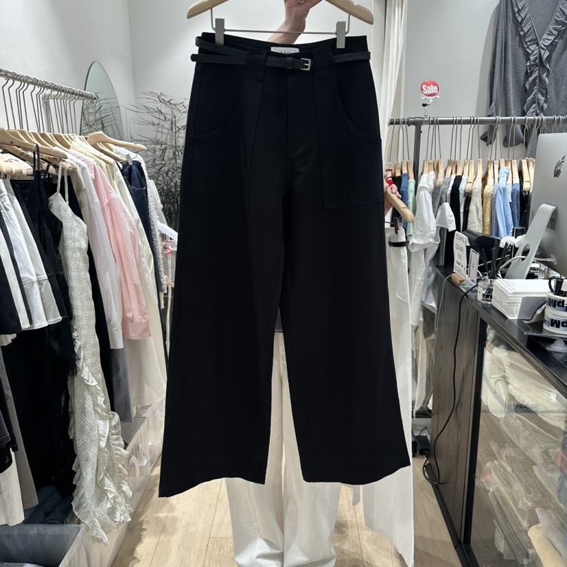 DDAY韓國東大門直郵女士新款熱賣職業26春夏休閑褲含腰帶DDAY休閑褲圖色2