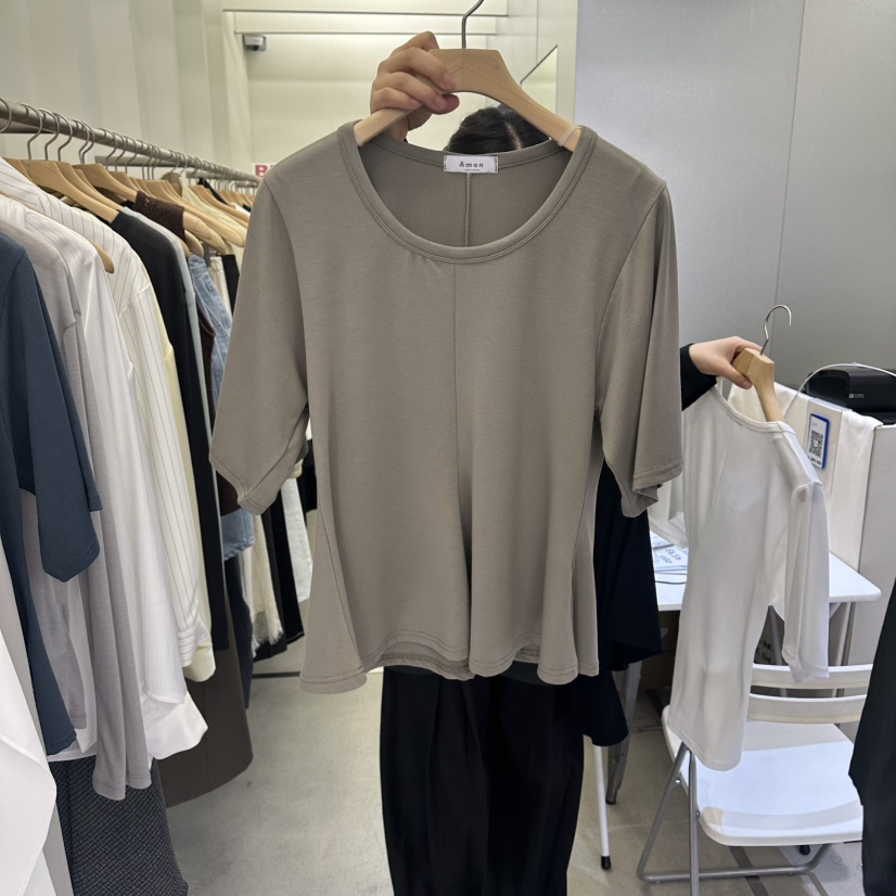 AMON韓國代購女士新款休閑職業時尚26春夏熱賣推薦人氣T恤AMONT恤圖色2