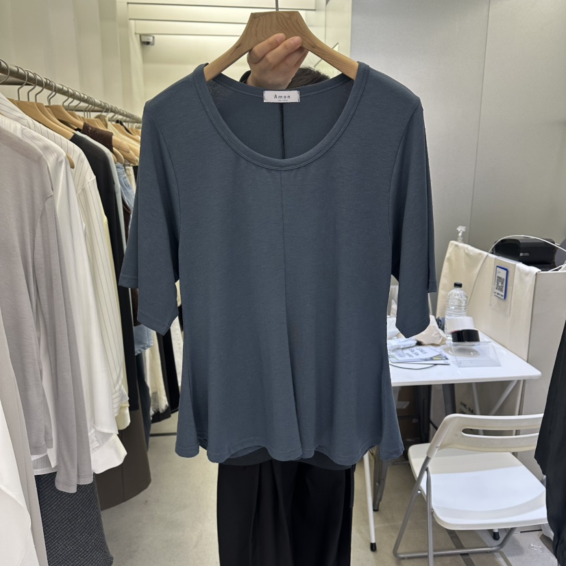 AMON韓國代購女士新款休閑職業時尚26春夏熱賣推薦人氣T恤AMONT恤圖色3