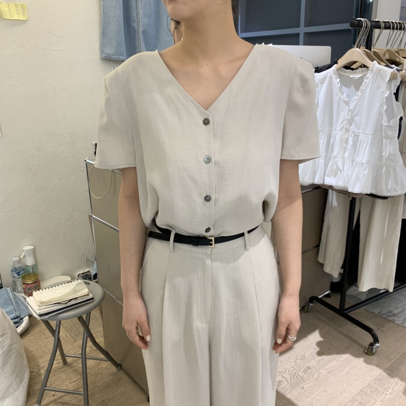 W AND J韓國東大門代購女裝新品人氣襯衫蕾絲衫不含腰帶W AND J襯衫/蕾絲衫圖色1