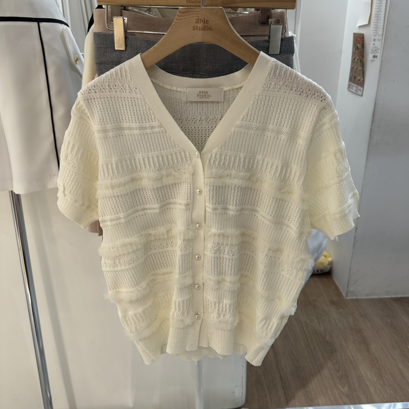 ABLESTUDIO韓國直郵女裝新品休閑26春夏熱賣人氣時尚針織衫ABLESTUDIO針織衫圖色2