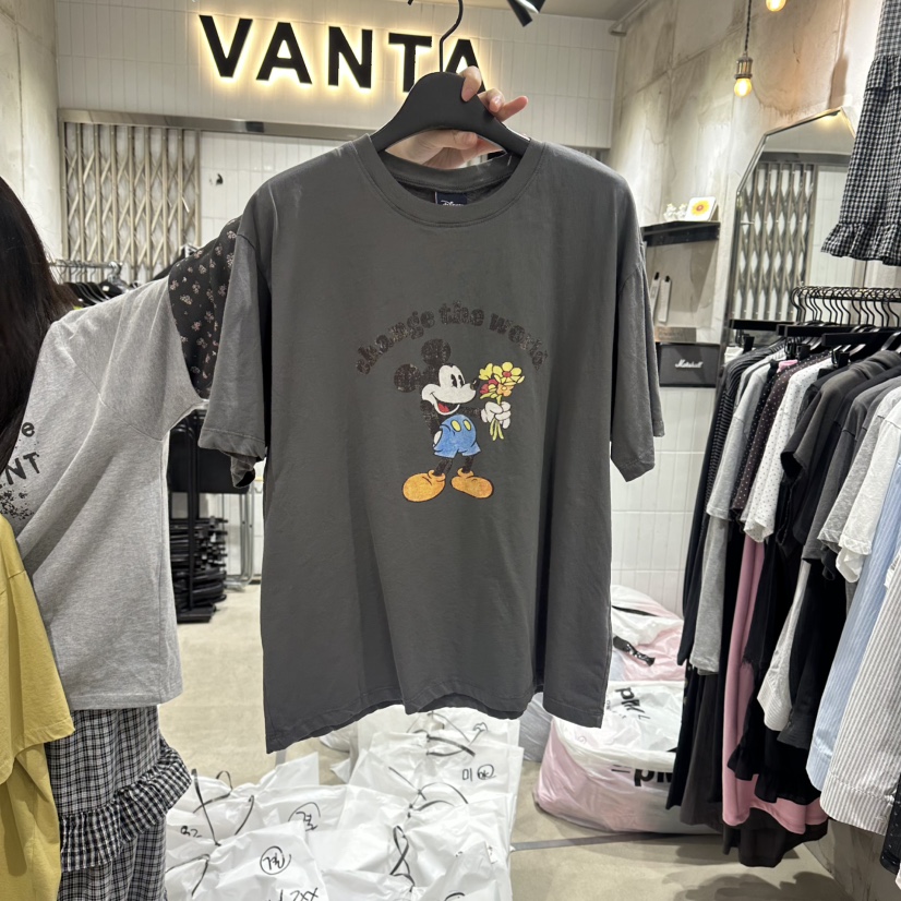 VANTA韓國東大門代購女士新品熱賣26春夏休閑推薦職業T恤VANTAT恤圖色3