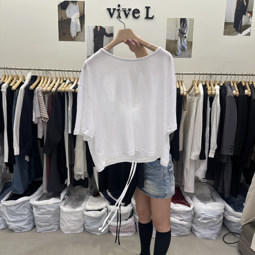 VIVEL韓國東大門代購女裝新品推薦時尚熱賣休閑職業26春夏T恤VIVELT恤圖色1