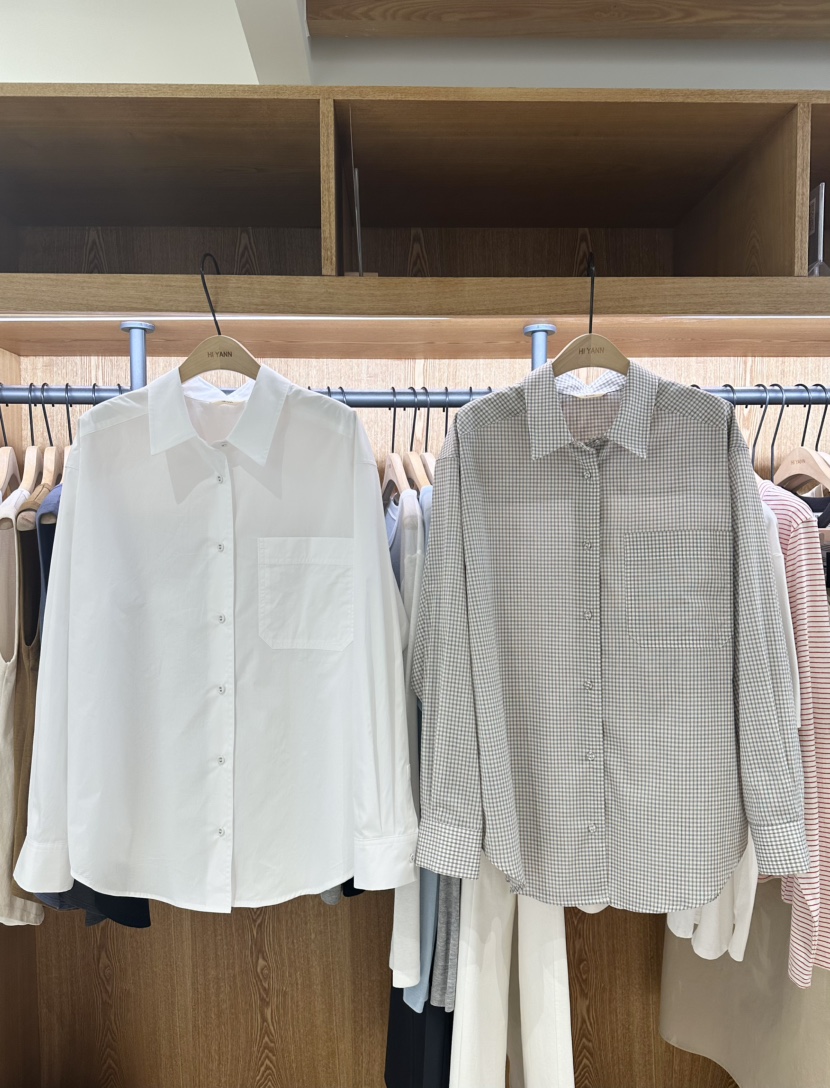 HI YANN韓國東大門直郵女士新品職業熱賣襯衫蕾絲衫口袋HI YANN襯衫/蕾絲衫