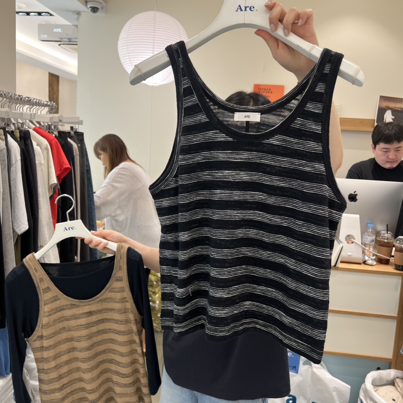 ARE韓國東大門代購女裝新品休閑26春夏時尚吊帶背心不含內搭ARE YOU/ARE吊帶/背心圖色3