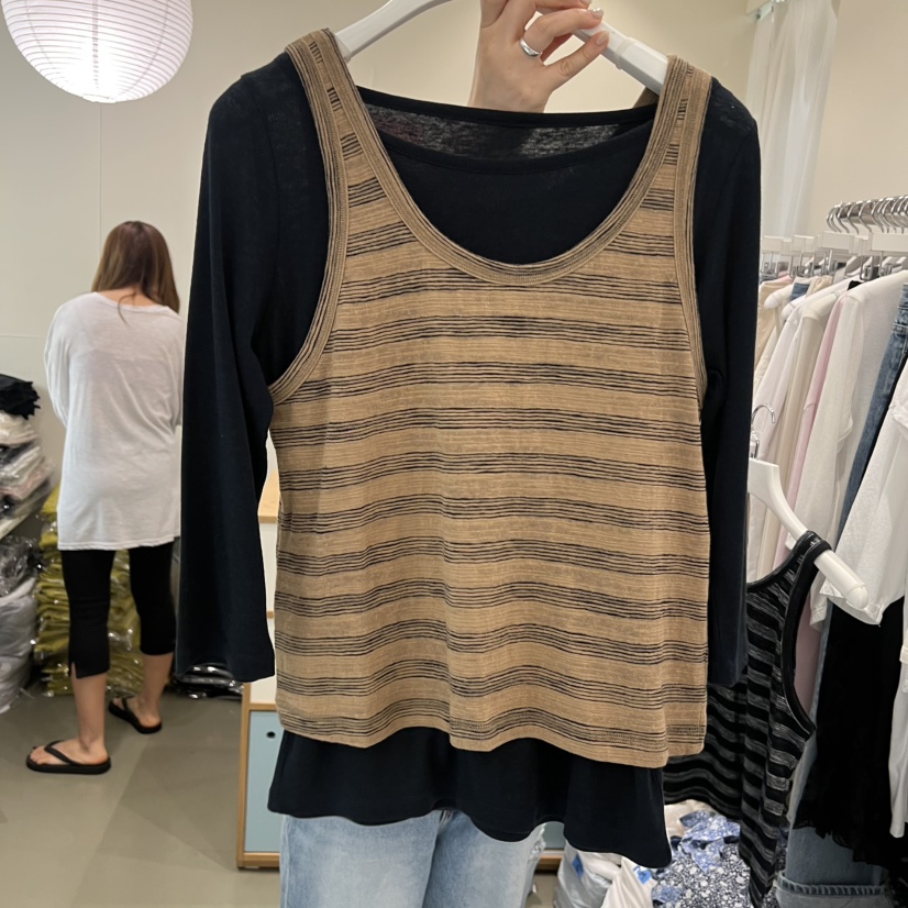 ARE韓國東大門代購女裝新品休閑26春夏時尚吊帶背心不含內搭ARE YOU/ARE吊帶/背心圖色4