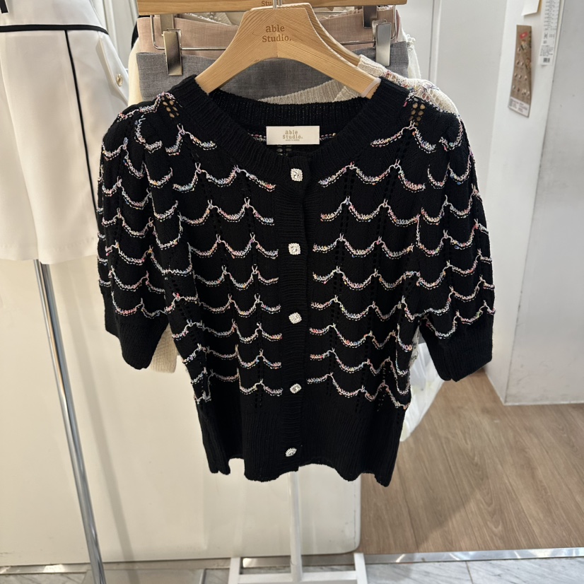 ABLESTUDIO韓國直郵女士新品熱賣26春夏休閑人氣職業針織衫ABLESTUDIO針織衫圖色2