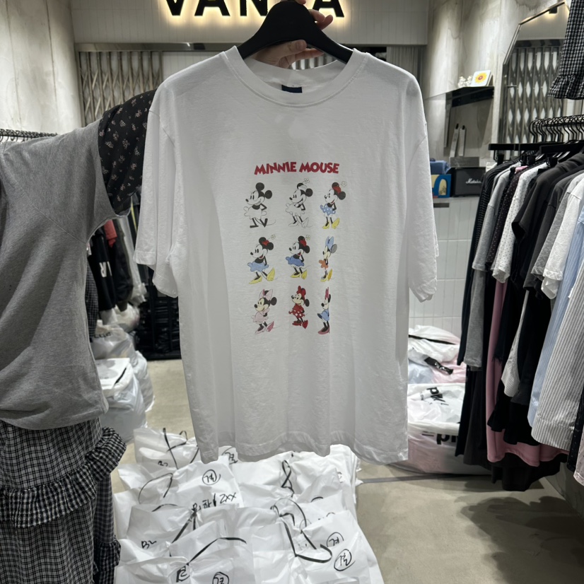 VANTA韓國東大門直郵女裝新品職業時尚26春夏推薦人氣T恤VANTAT恤圖色1